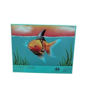 Aspiring Shark by Grafix, 1000 Piece Puzzle, Goldfish, Ocean Sea! 27 x 21.5 in